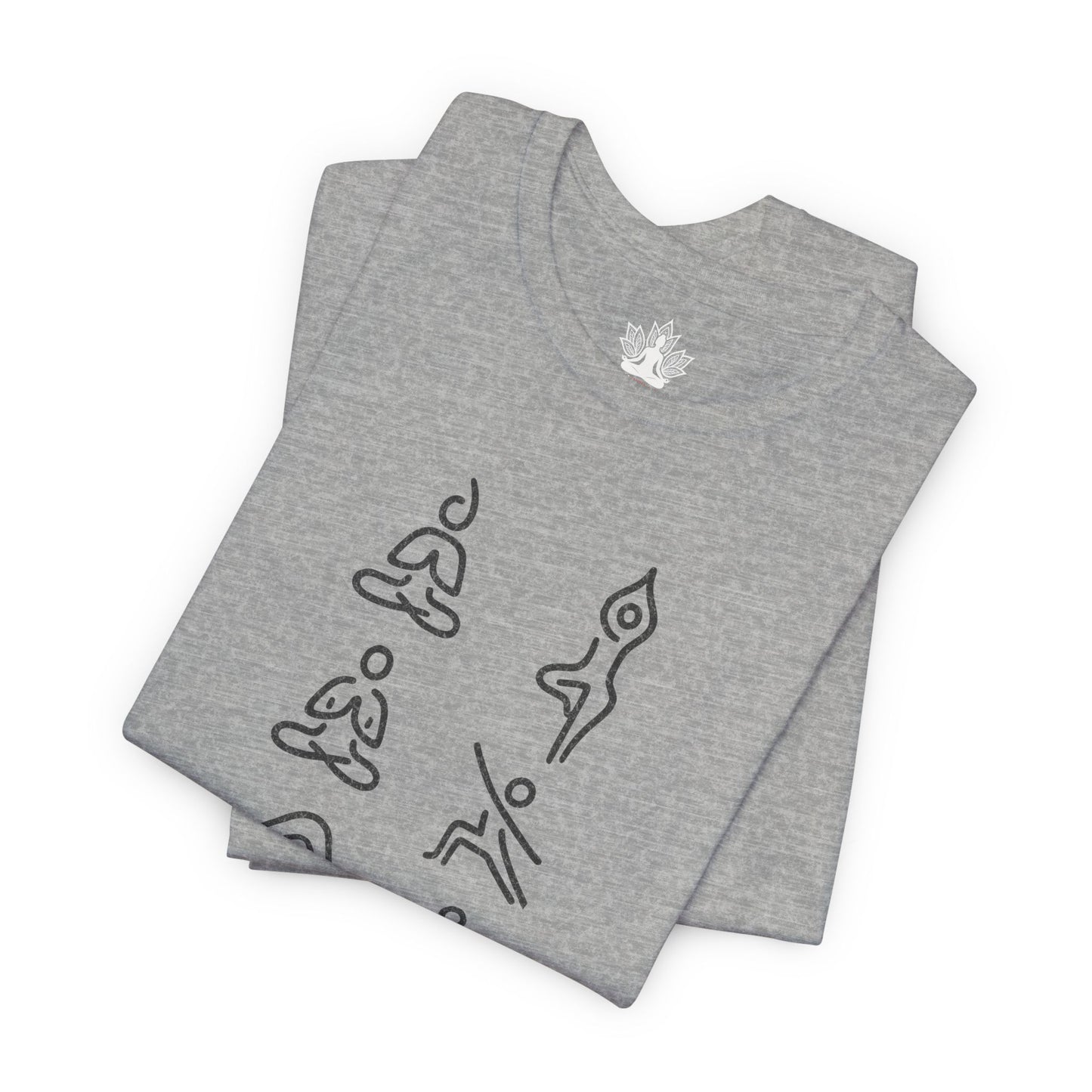 Minimalist Yoga Poses – Mindful Line Art Men Tee