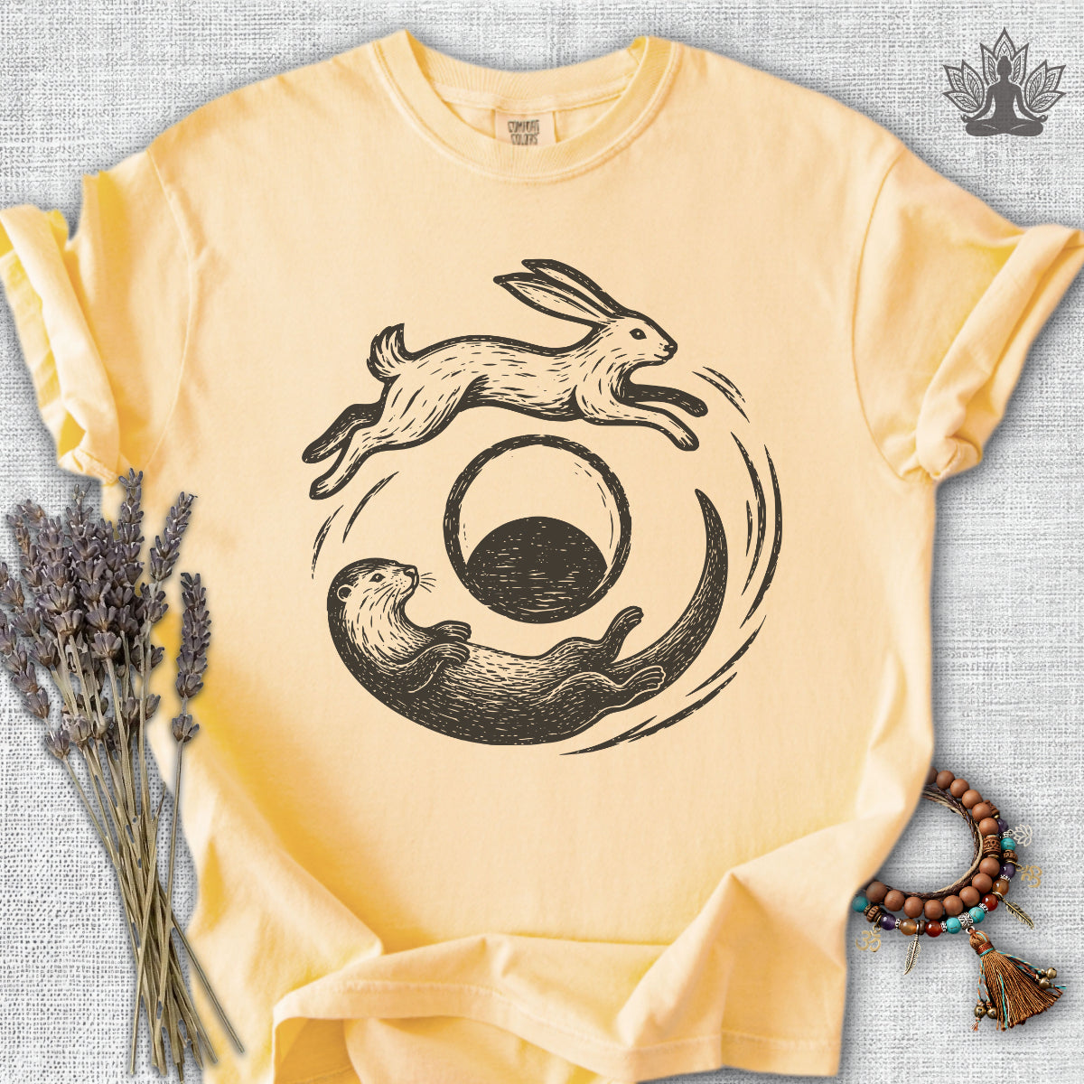 Hare & Otter Moonlit Balance Comfort Colors® Tee