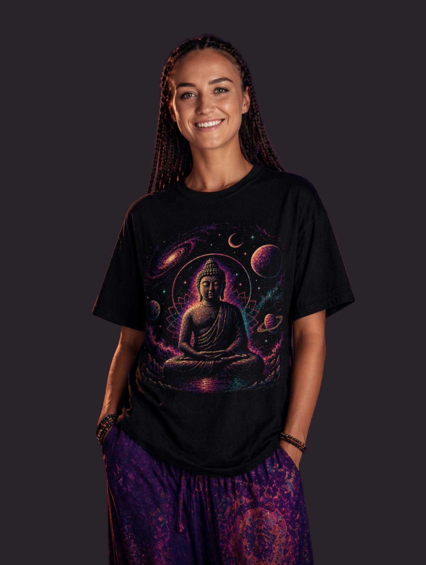 90s Galaxy Buddha Comfort Colors® Tee