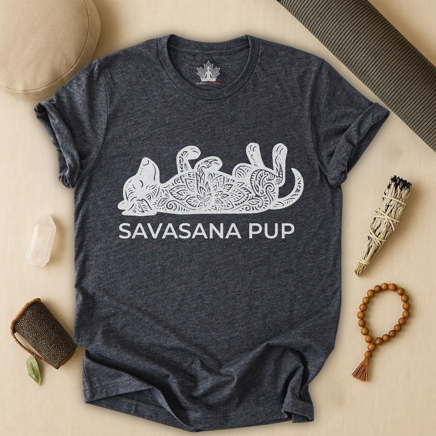 Chill Mandala Dog - Savasana Pup Tee