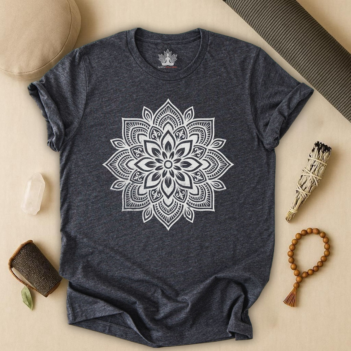 Spiritual Boho Mandala - Yoga Sacred Geometry Tee