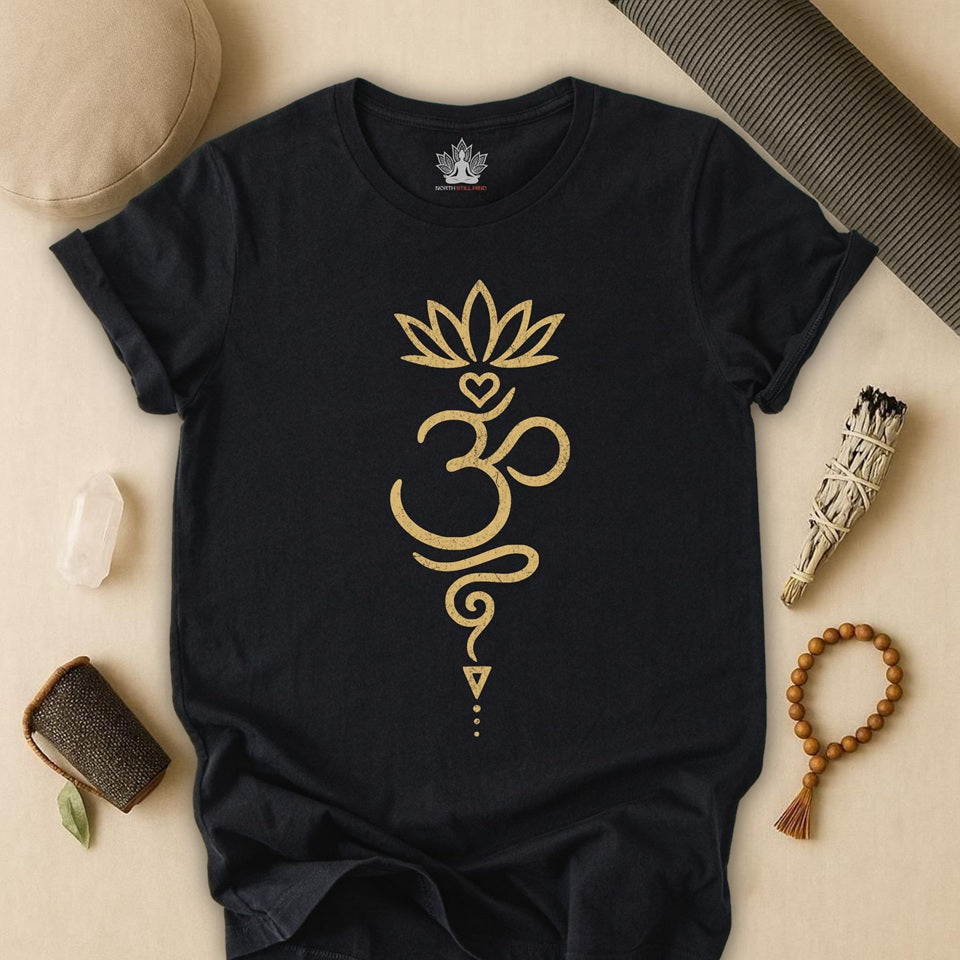 Sacred Harmony – Vintage Om Lotus Tee