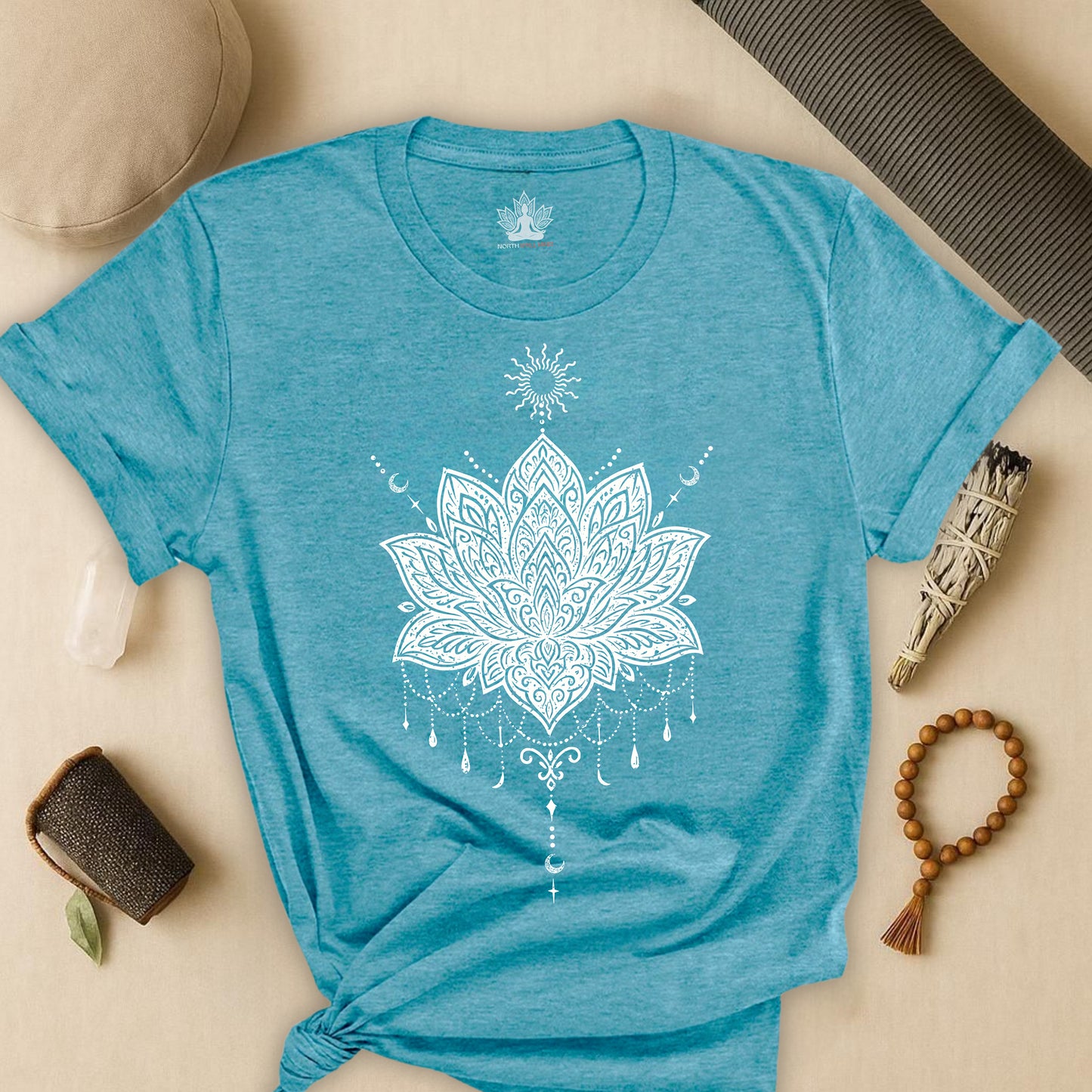 Celestial Lotus – Mystic Yoga Tee