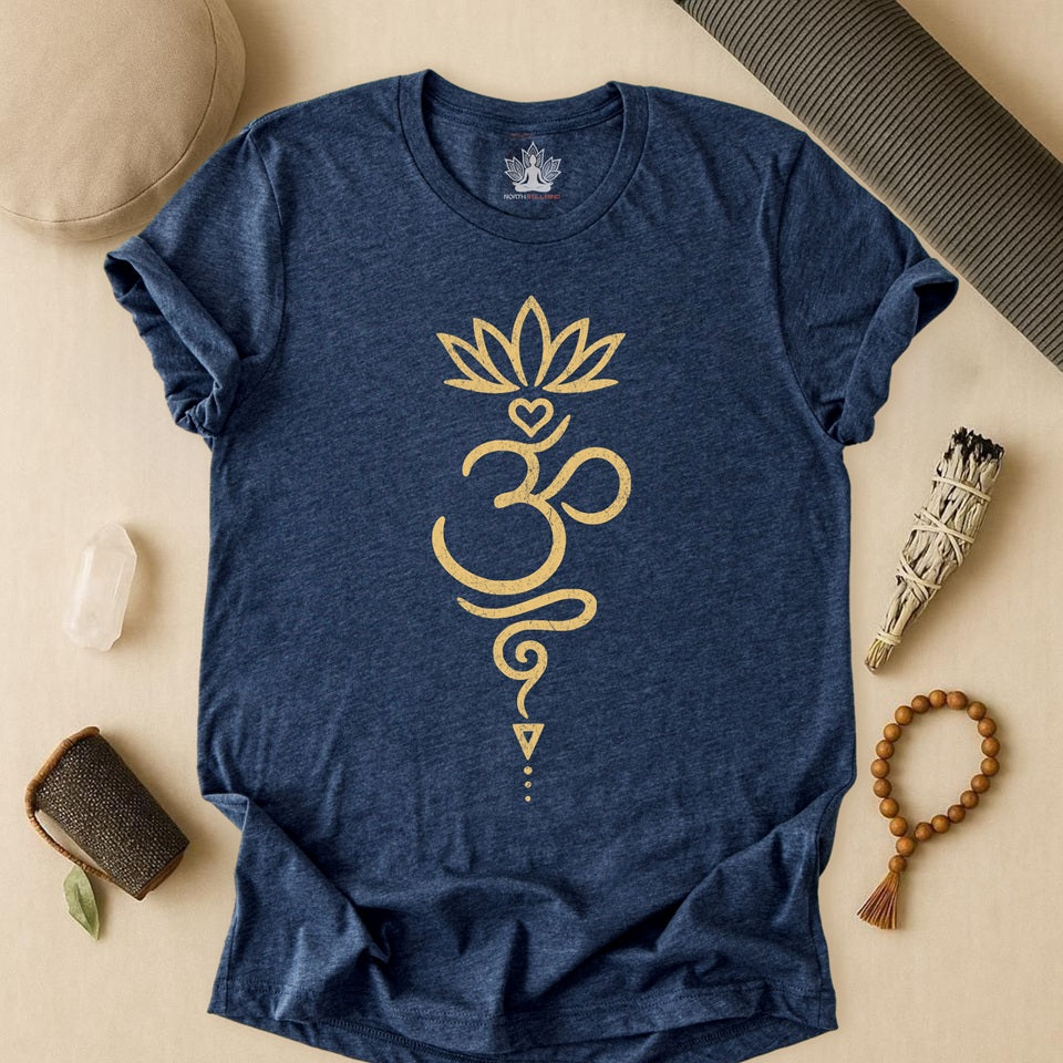 Sacred Harmony – Vintage Om Lotus Tee