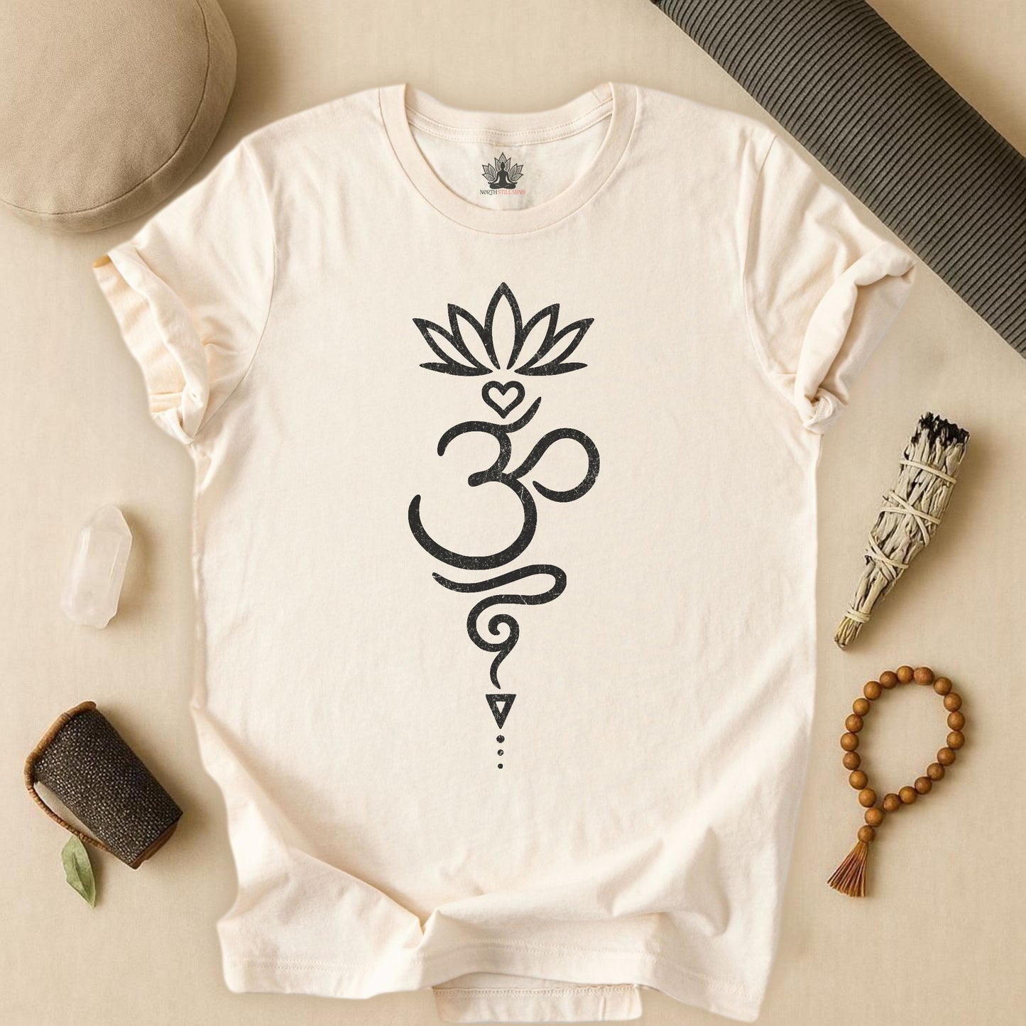Sacred Harmony – Vintage Om Lotus Tee