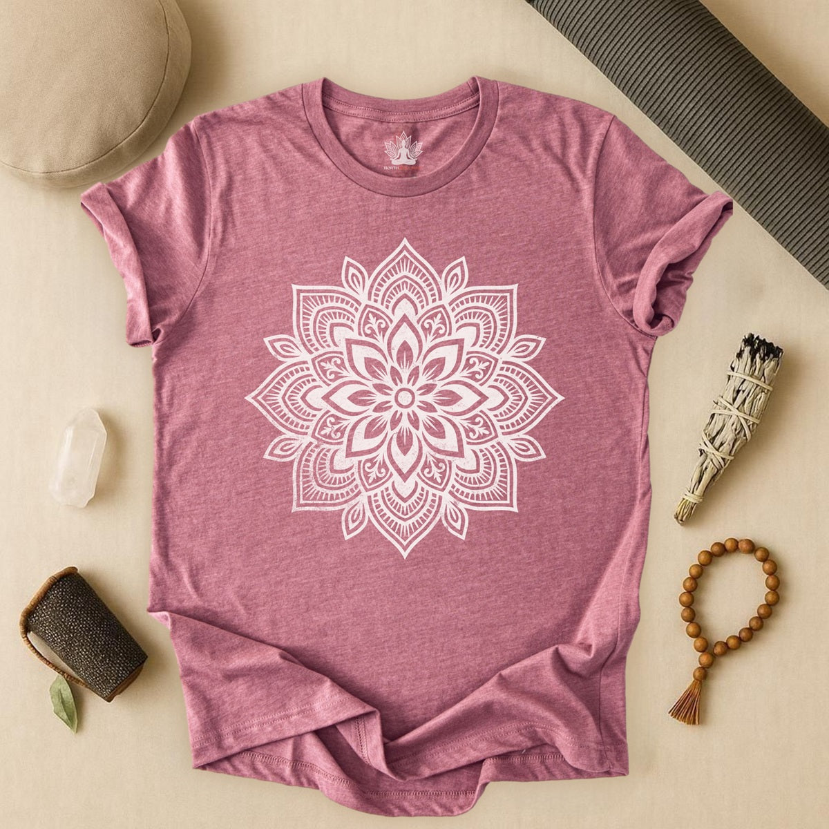 Spiritual Boho Mandala - Yoga Sacred Geometry Tee