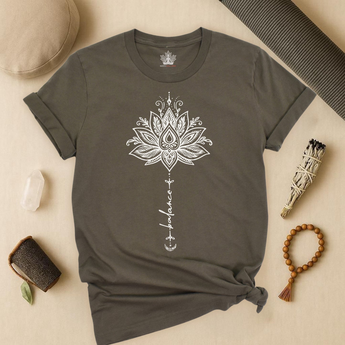 Balance Within – Lotus Yoga Tee