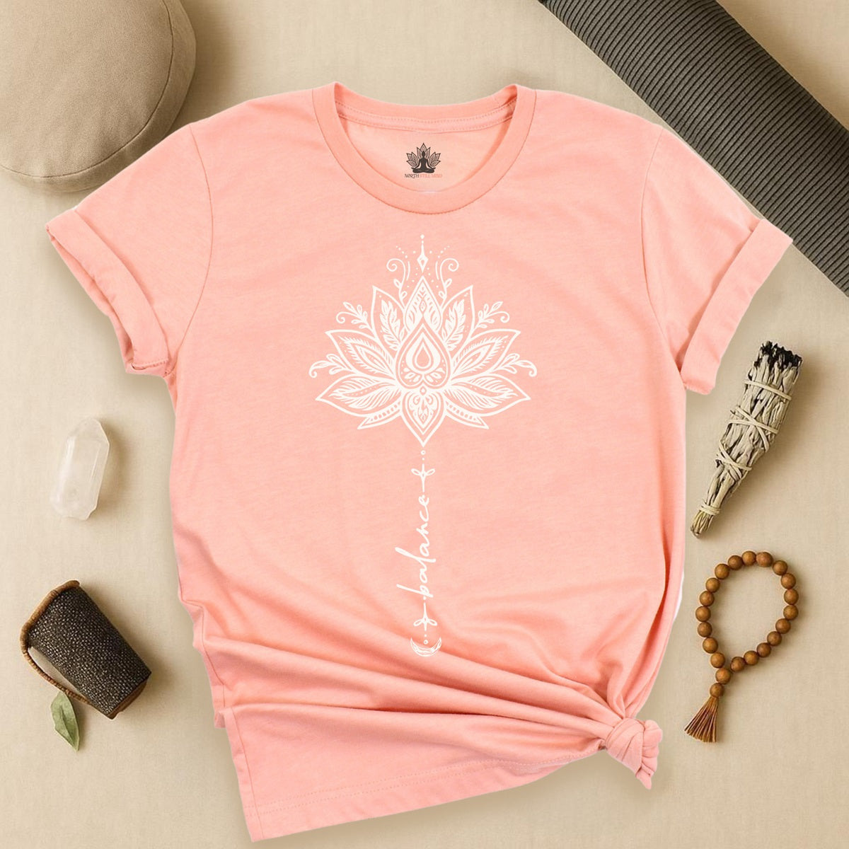 Balance Within – Lotus Yoga Tee