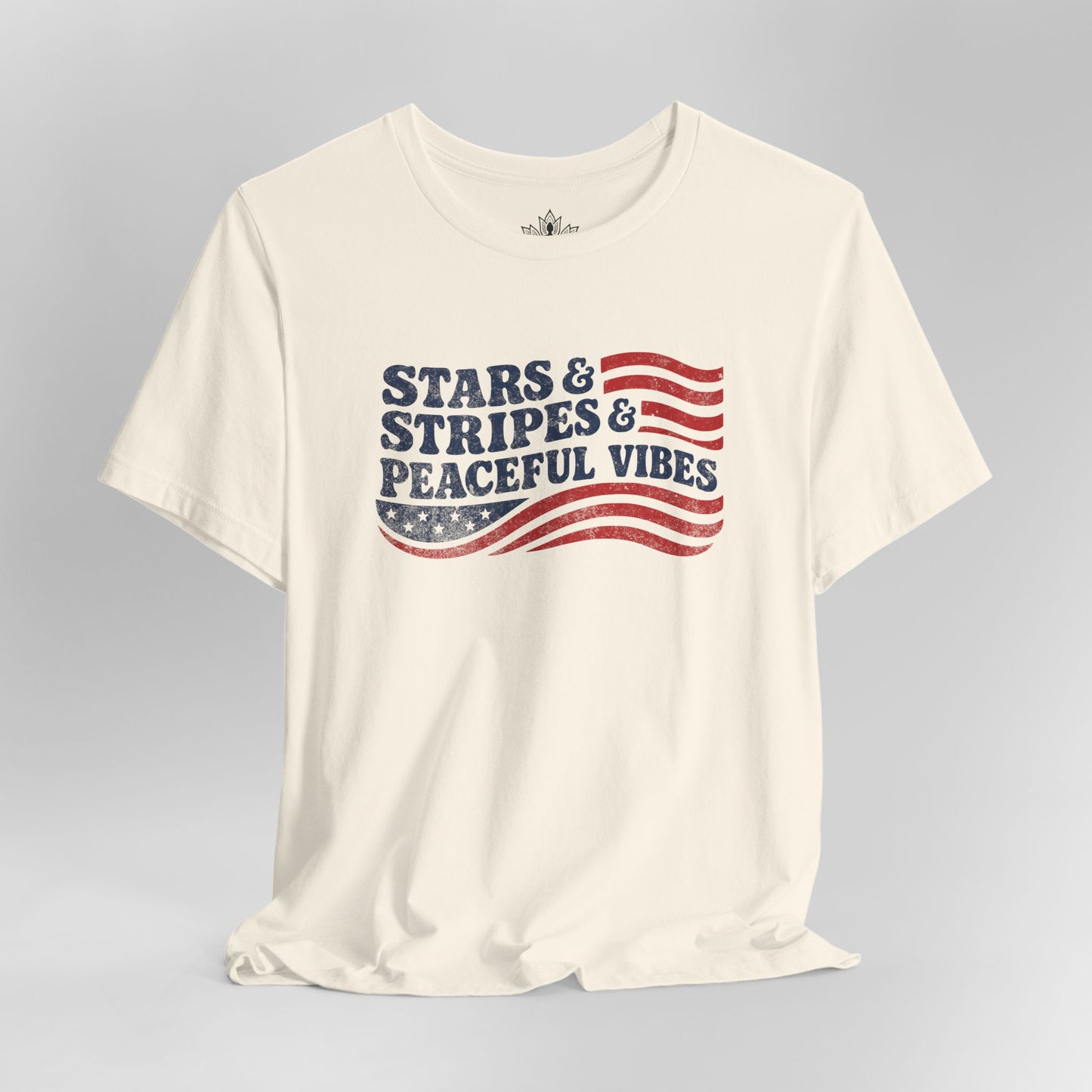 Stars & Stripes & Peaceful Vibes Men Tee