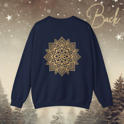 Cozy Breathe Sweater - Mandala Back Print