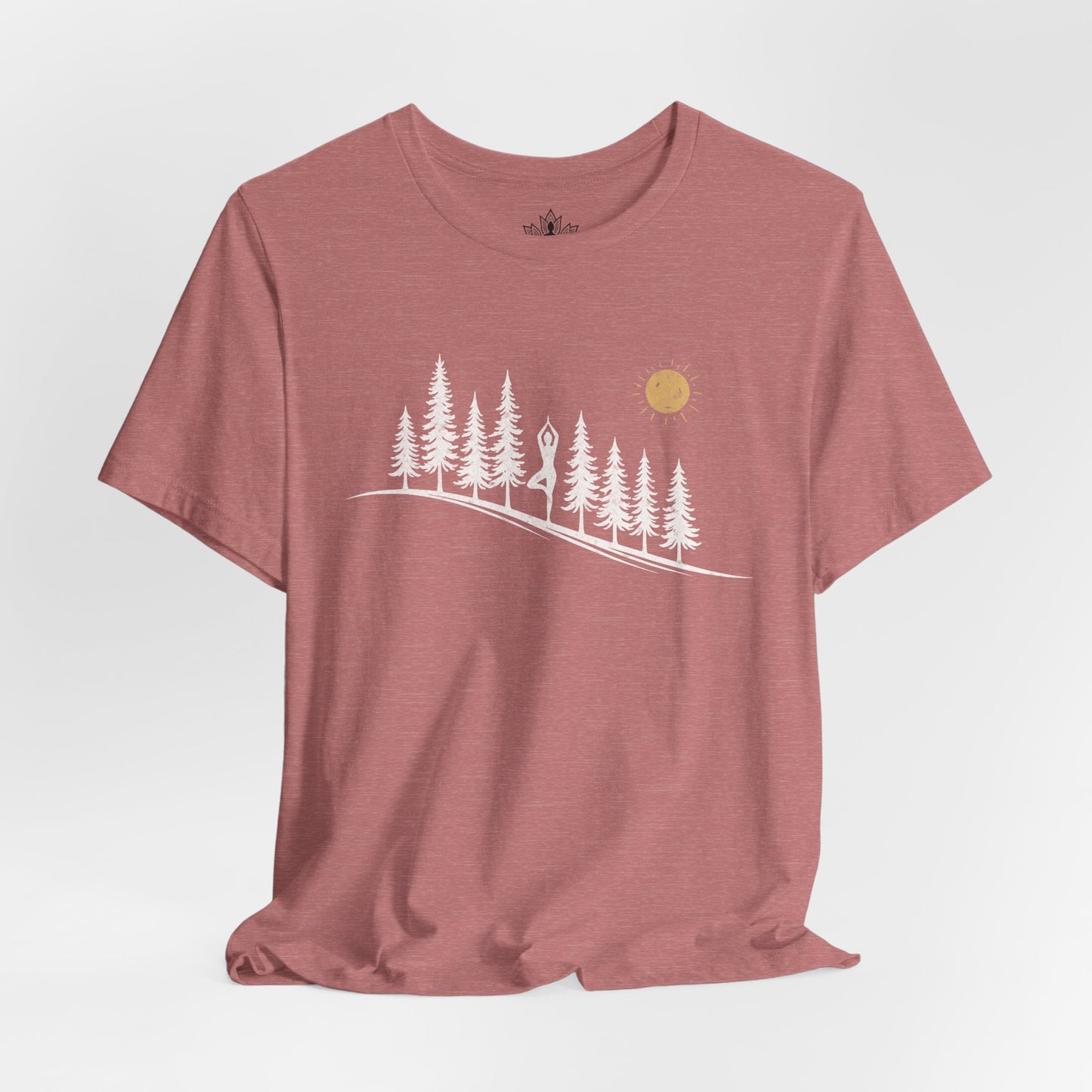 Forest Tree Pose Yoga – Balance in Nature Tee