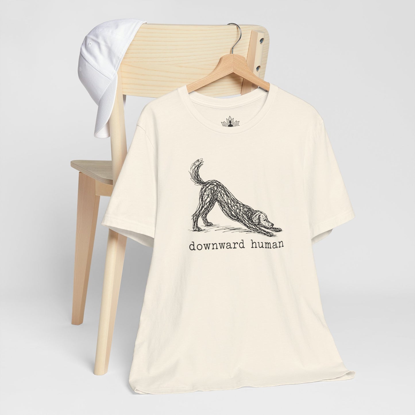 Line Art Downward Human Men Tee