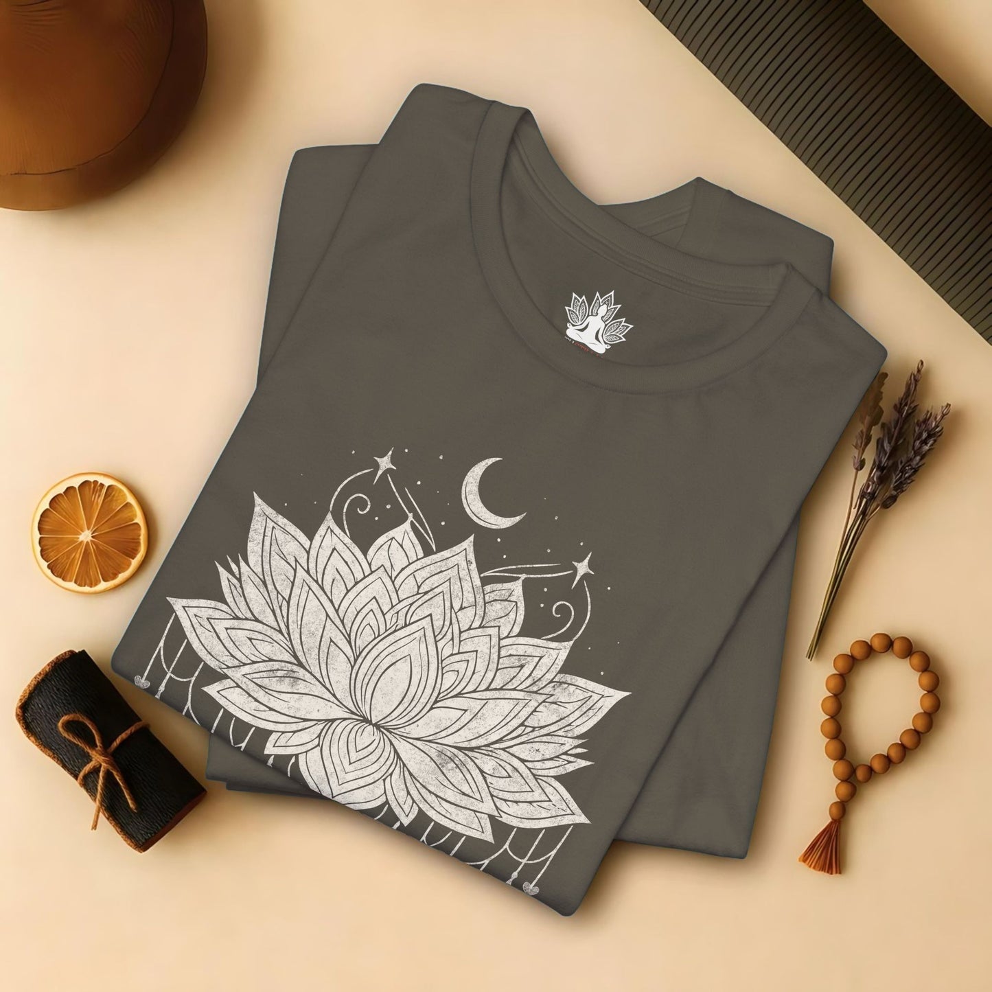 Vintage Moon Lotus Tee