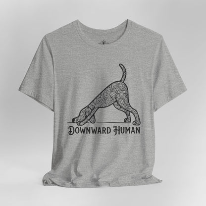 Downward Human Mandala Dog Tee