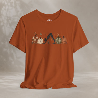 Boho Downward Dog Pumpkin Tee