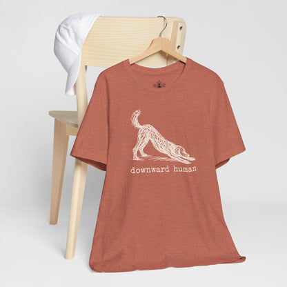 Line Art Downward Human Men Tee