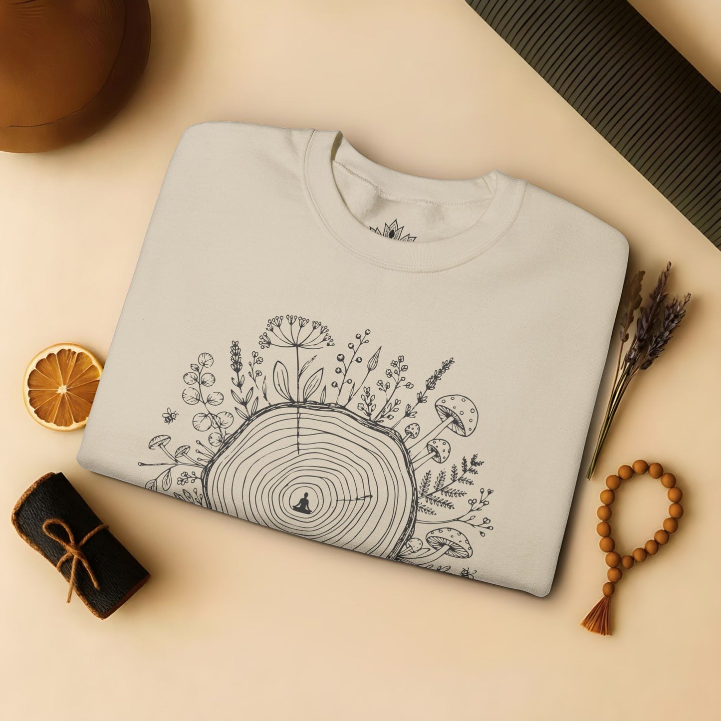 The Quiet Center Botanical Sweatshirt