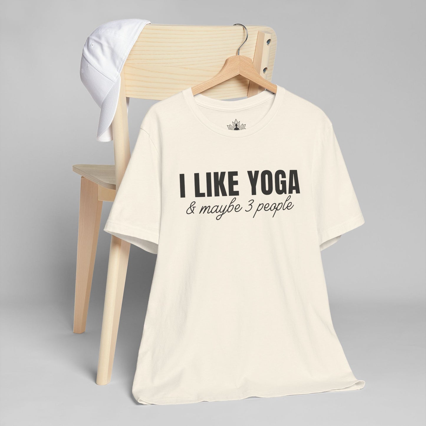 I Like Yoga & Maybe 3 People - Funny Men Tee