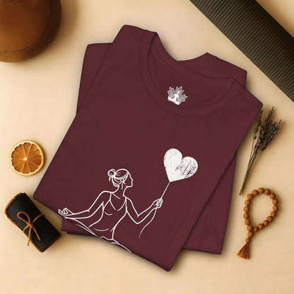 Let Love Rise – Line Art Valentine Tee