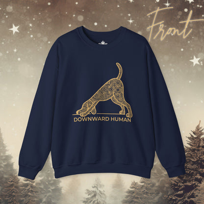Downward Human Sweater - Mandala Dog