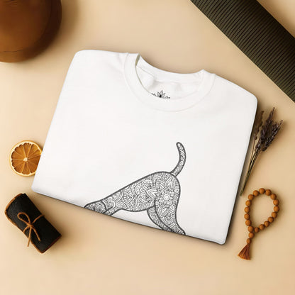 Downward Human Sweater - Mandala Dog