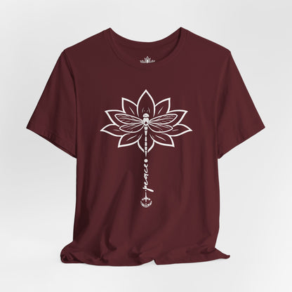 Peace Lotus Dragonfly – Mindful Nature Tee