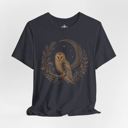 Barn Owl Mandala Moon Tee
