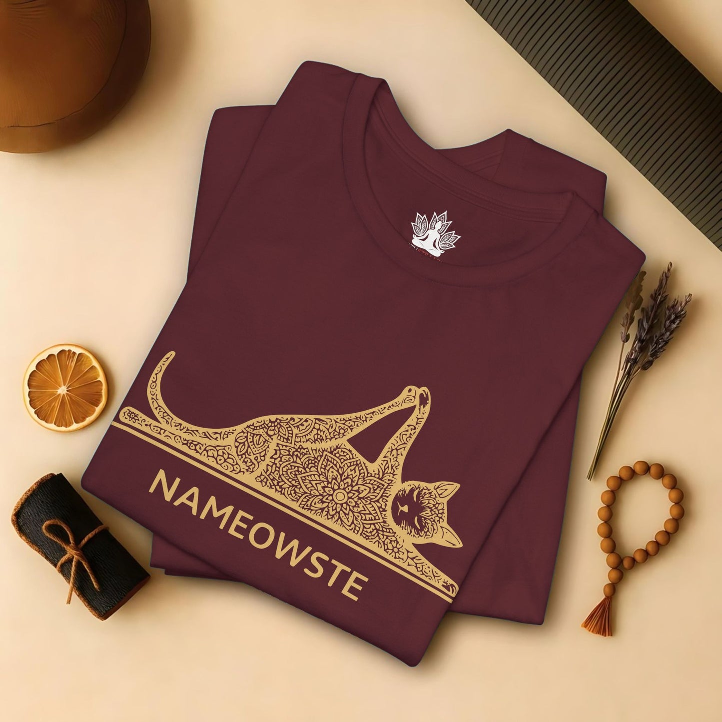 Nameowste – Mandala Yoga Cat Tee