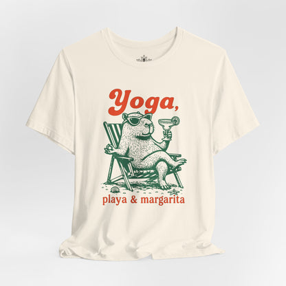 Capybara Yoga, Playa & Margarita Tee