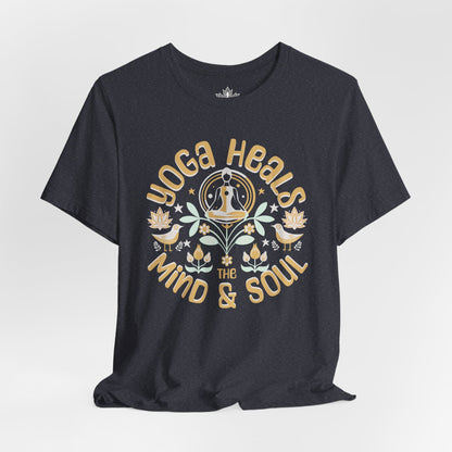 Yoga Heals the Mind & Soul – Boho Tee
