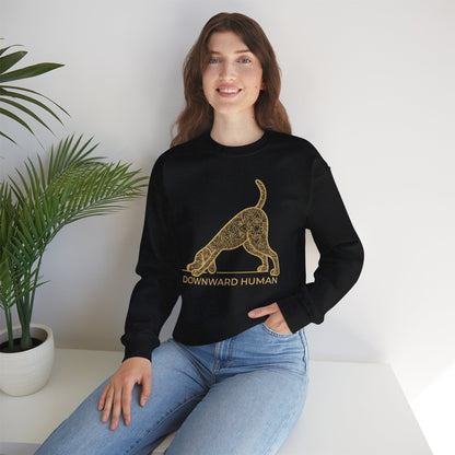 Downward Human Sweater - Mandala Dog