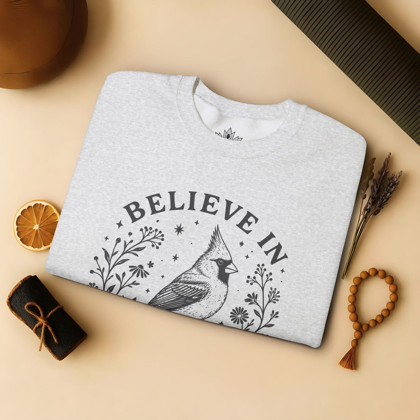 Believe In Good Cardinal Bird Sweatshirt
