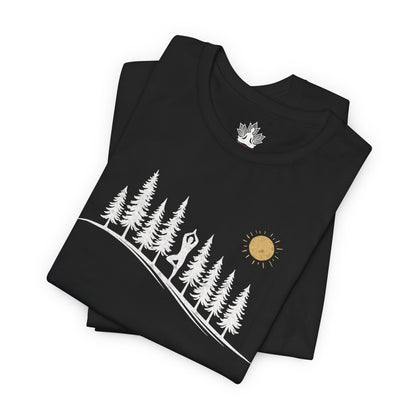 Forest Tree Pose Yoga – Balance in Nature Men Tee
