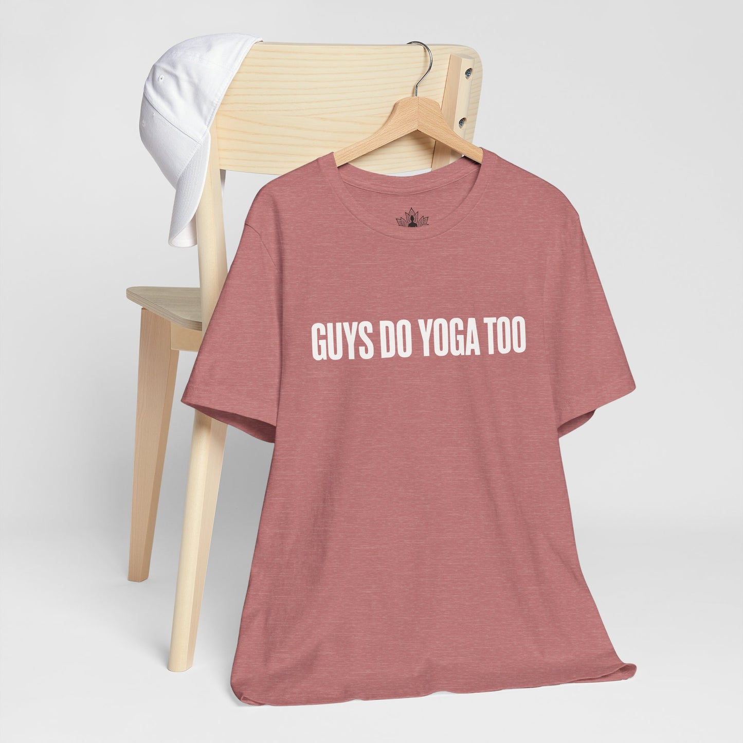 Guys Do Yoga Too Minimalist Tee