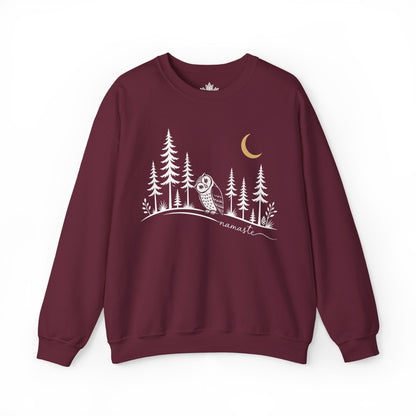 Namaste Forest Owl Sweatshirt