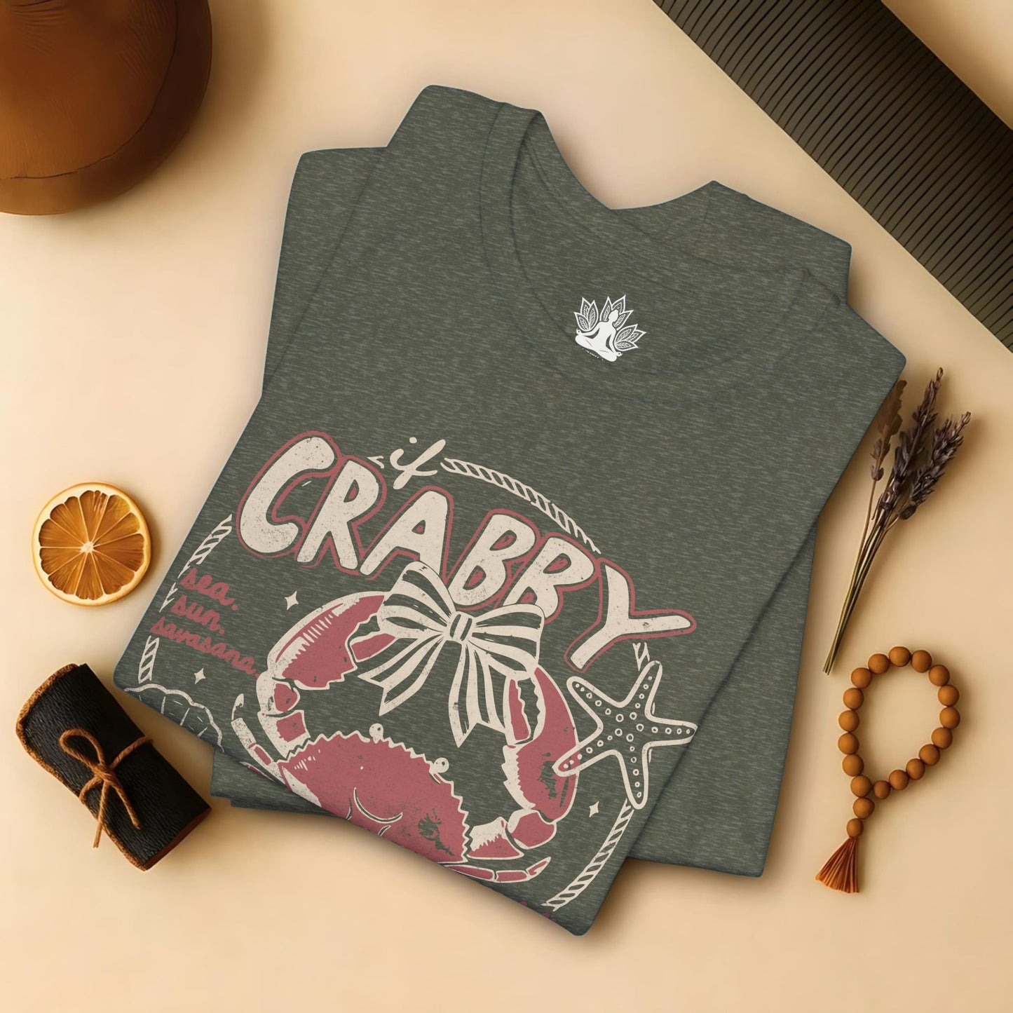 If Crabby, Return To Beach Yoga Tee