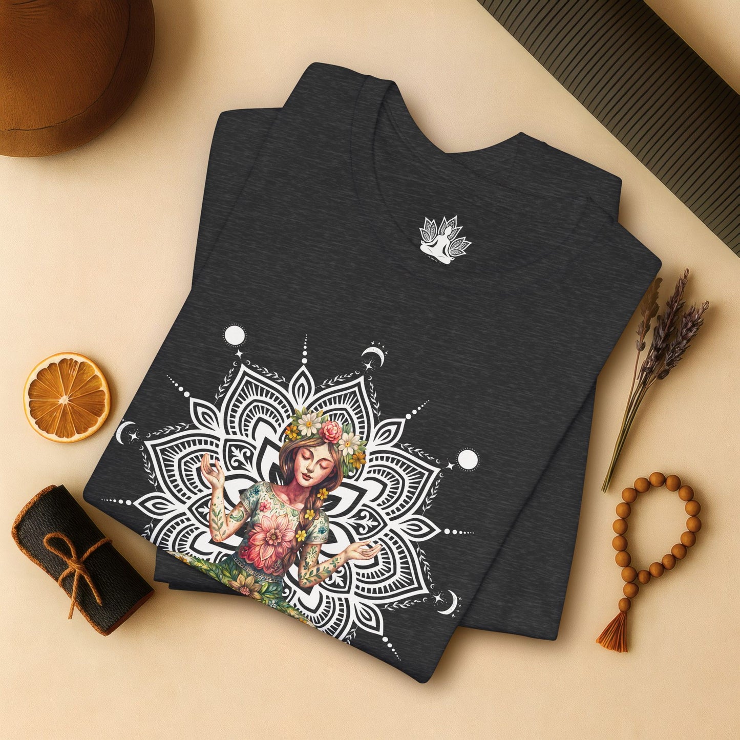 Flower Meditation Boho Tee