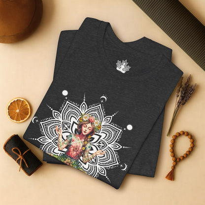 Flower Meditation Boho Tee
