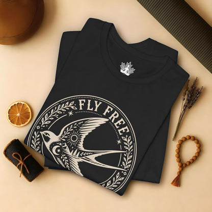 Fly Free, Little Bird Badge Tee