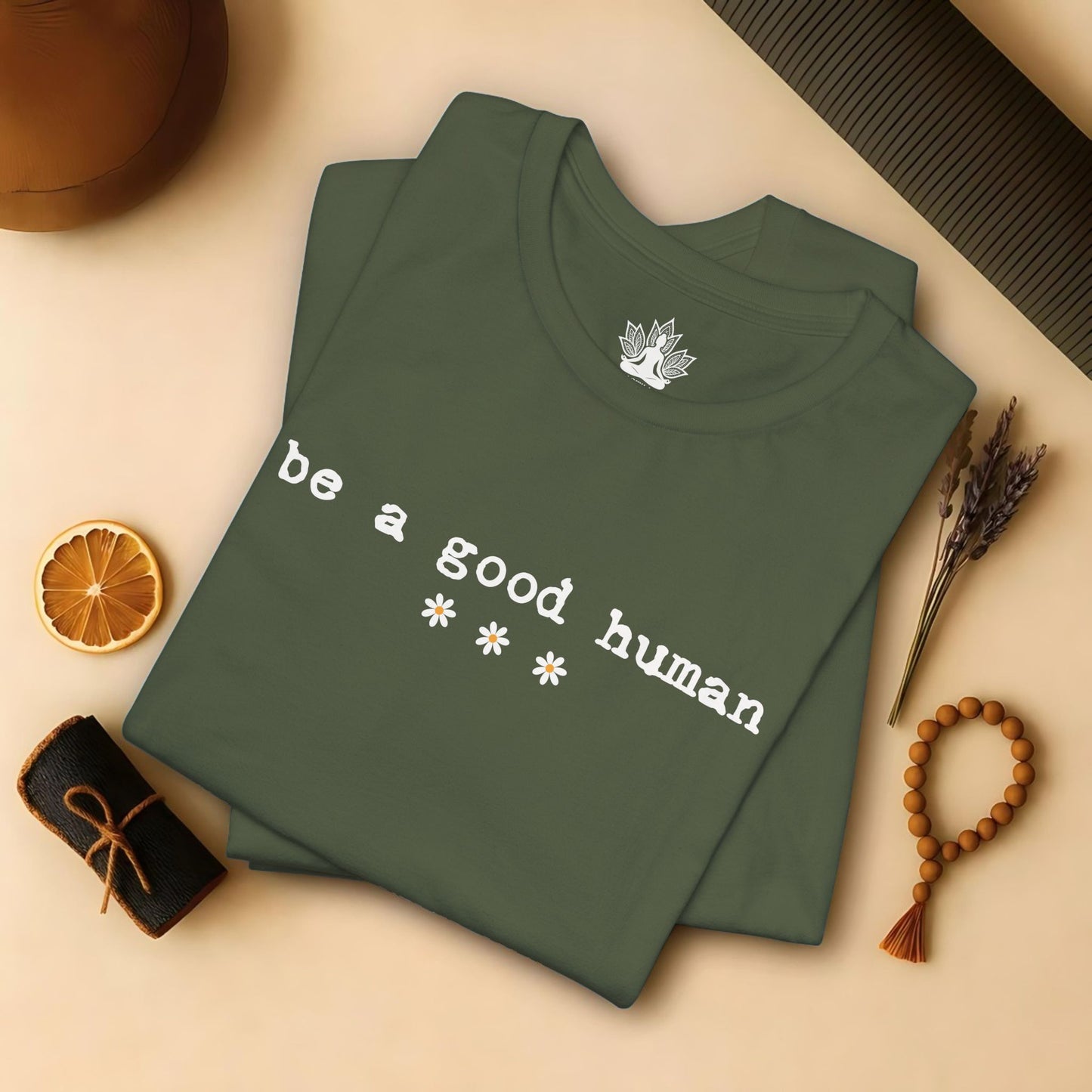 Be A Good Human Daisy Tee