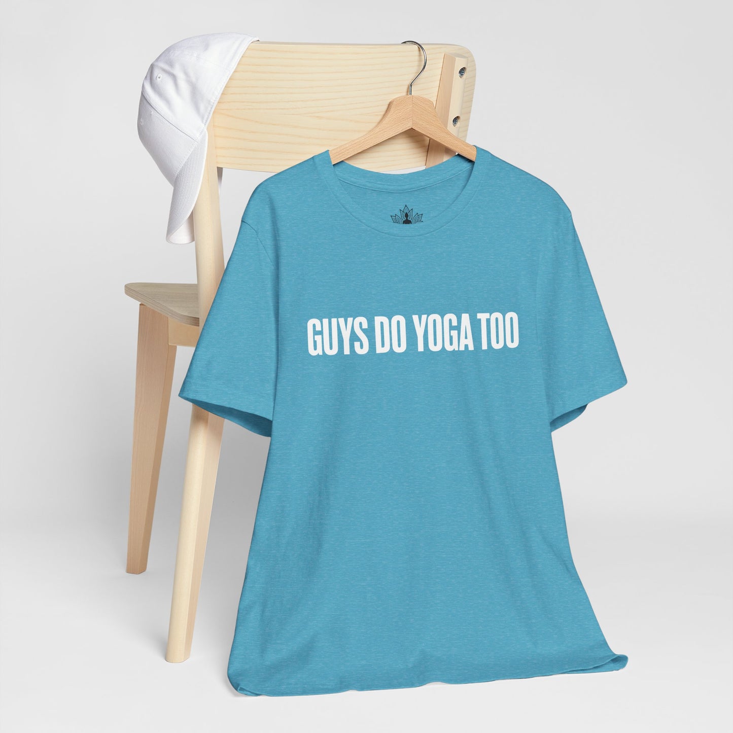 Guys Do Yoga Too Minimalist Tee