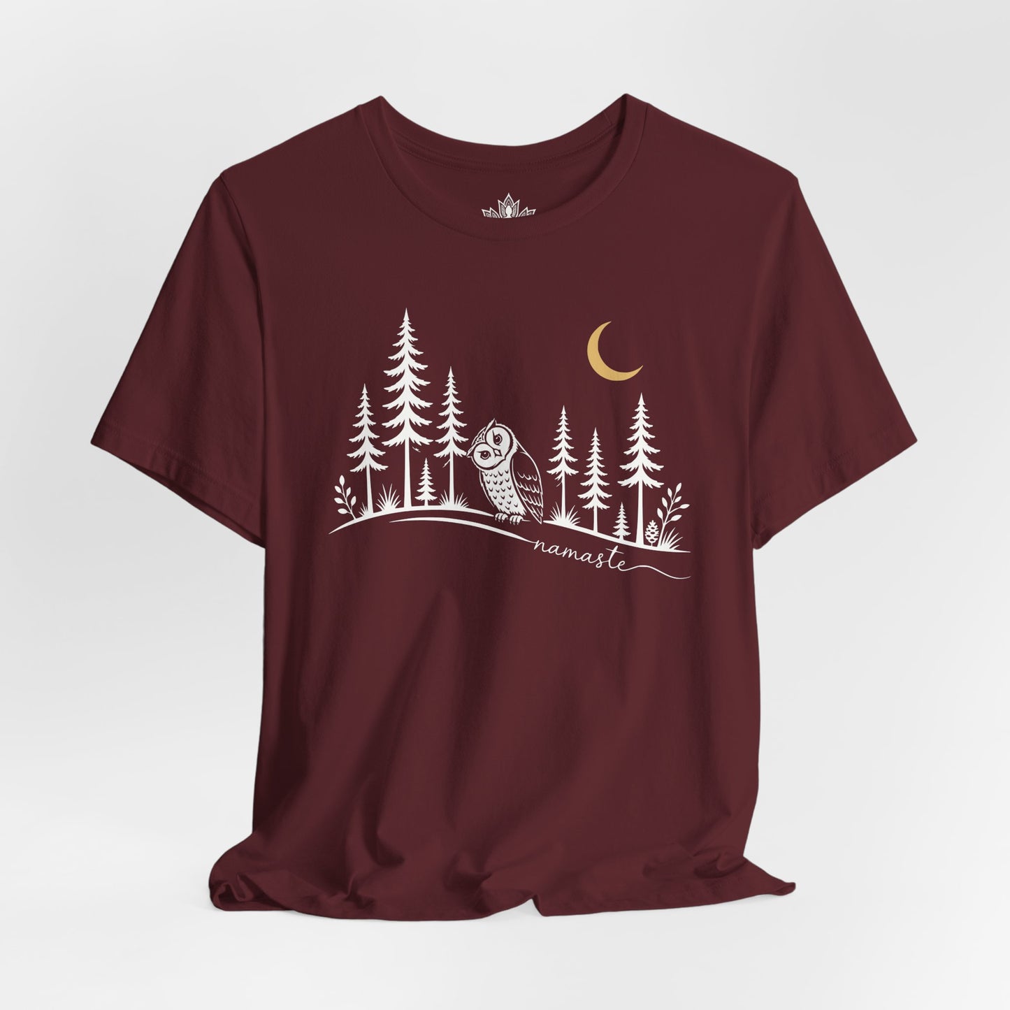 Namaste Forest Owl Tee