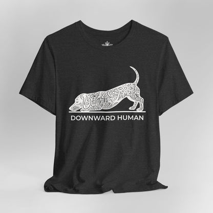 Teckel mandala 'Downward Human' - Chien Saucisse
