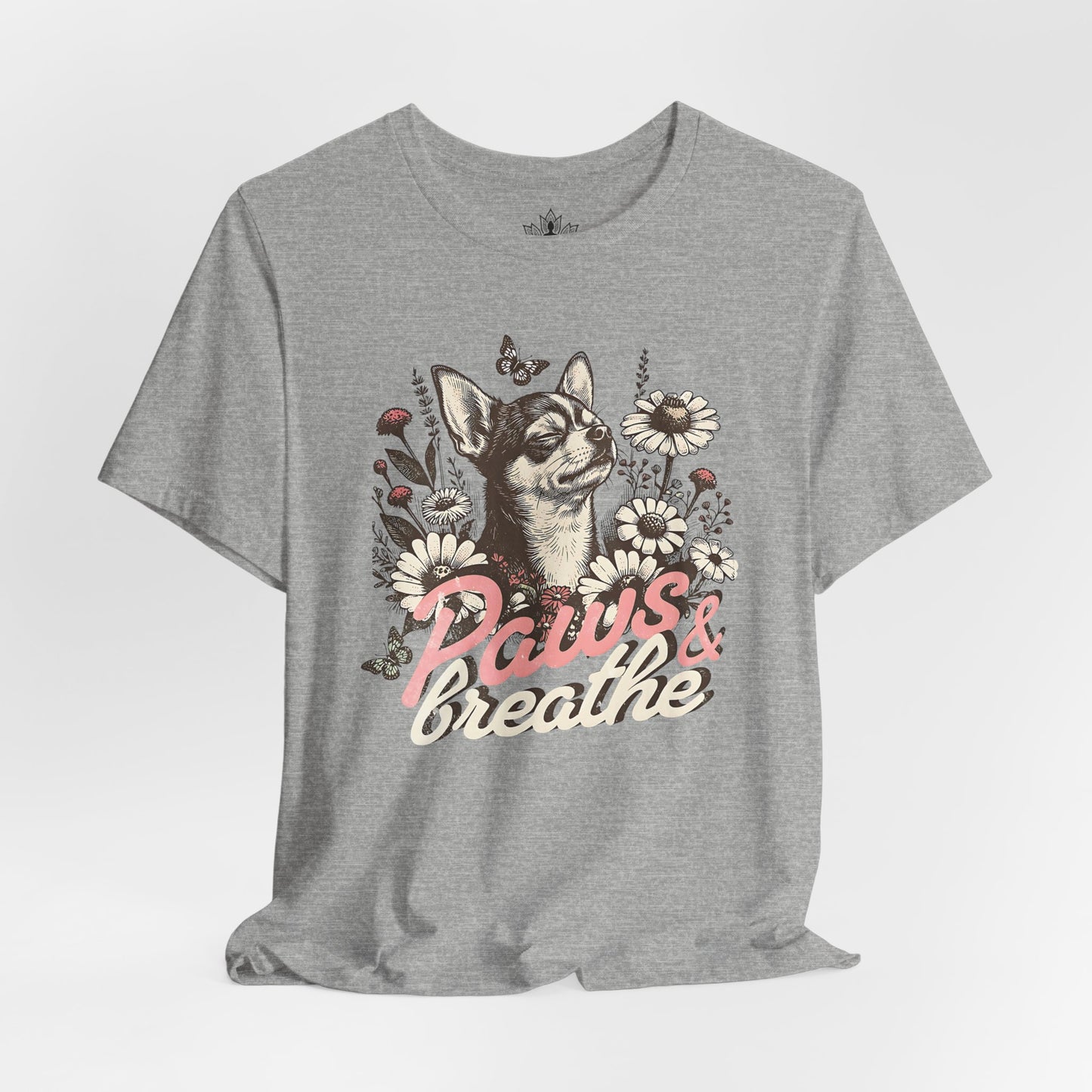 Paws & Breathe – Mindful Floral Dog Tee