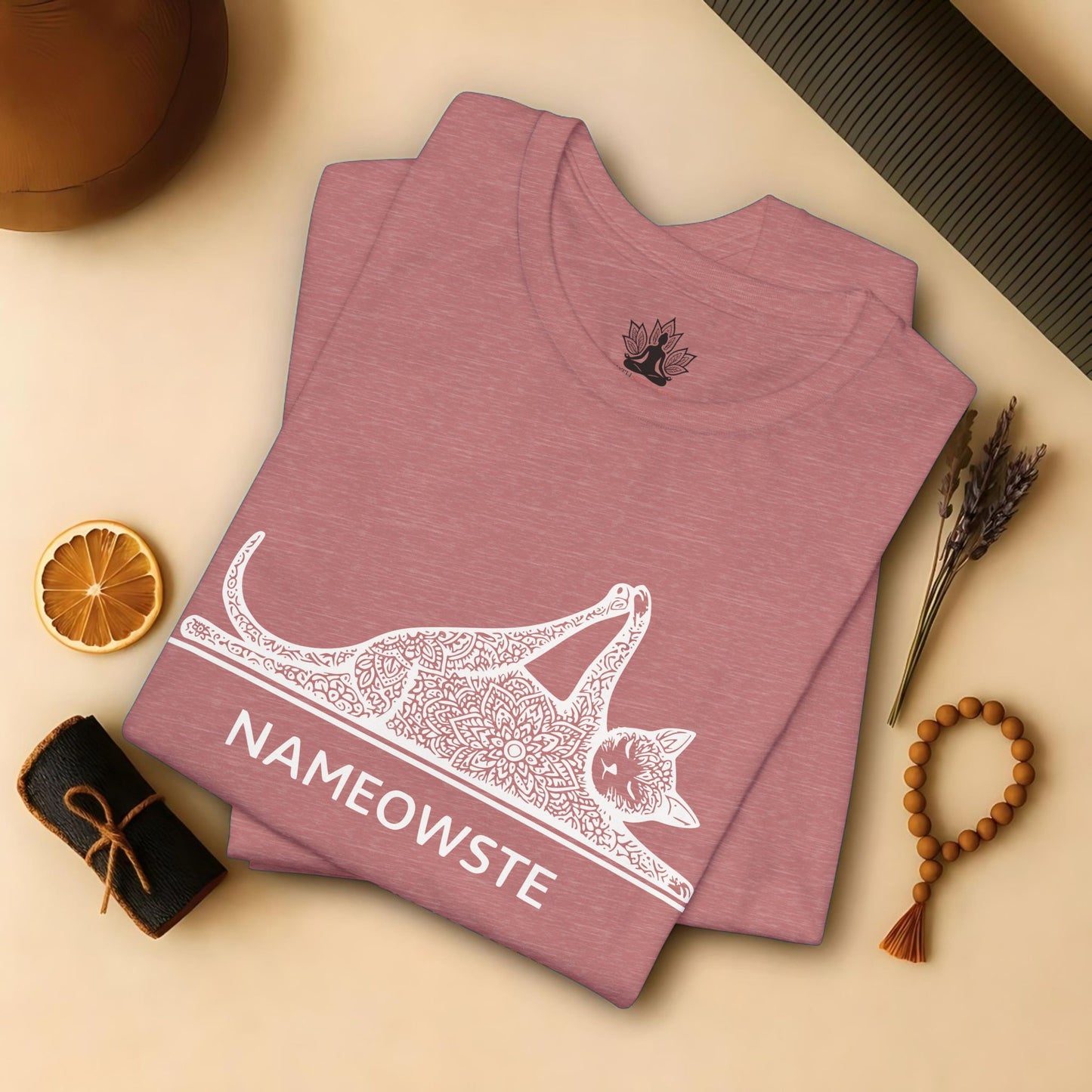 Nameowste – Mandala Yoga Cat Tee