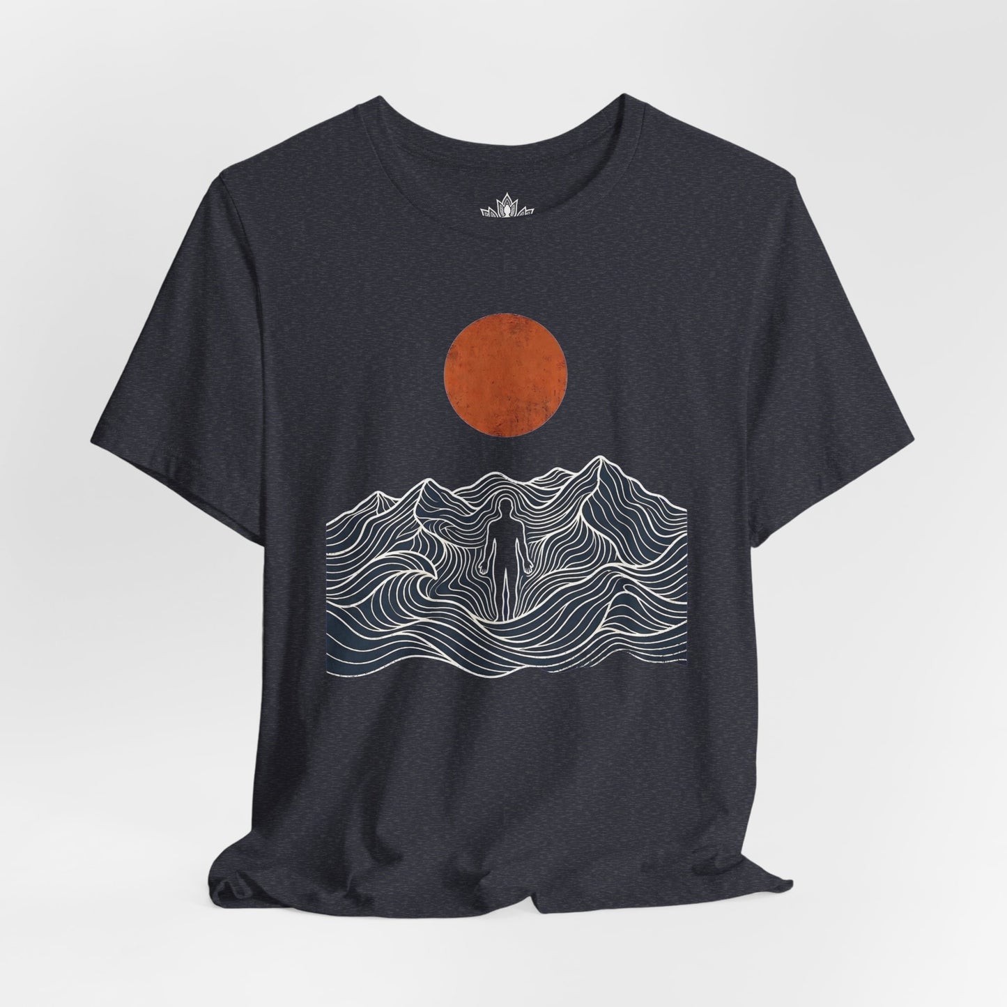 Retro Mountain Pose Men Tee
