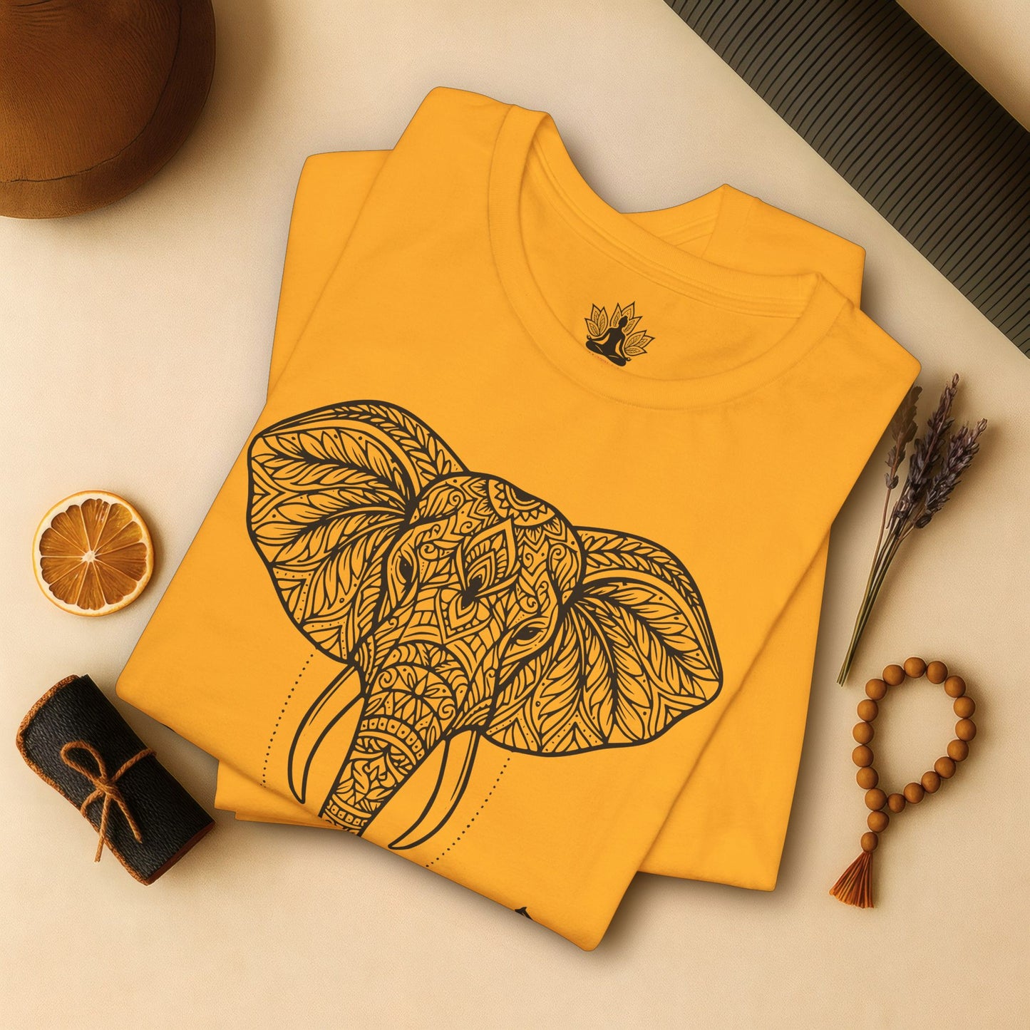 Elephant Mandala Art Tee