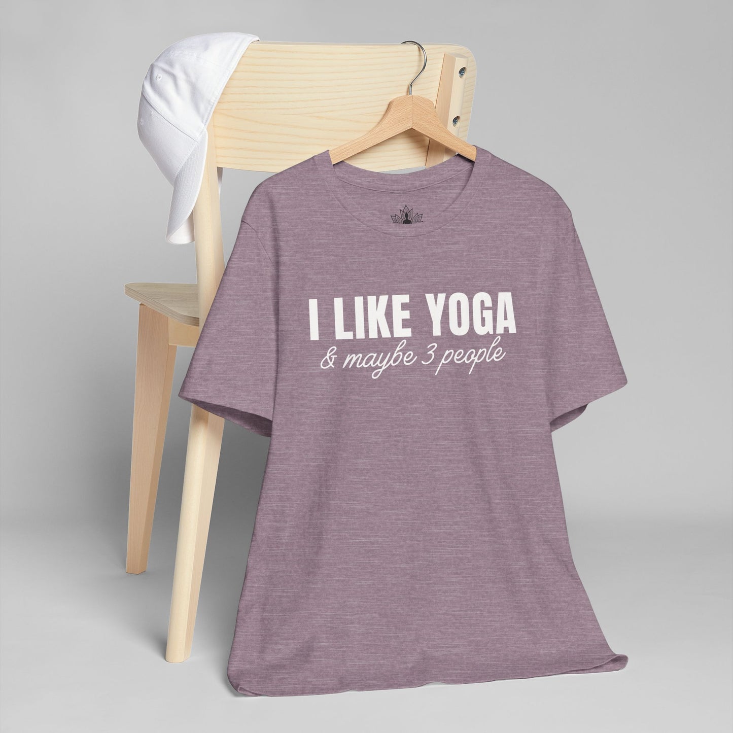 I Like Yoga & Maybe 3 People - Funny Men Tee