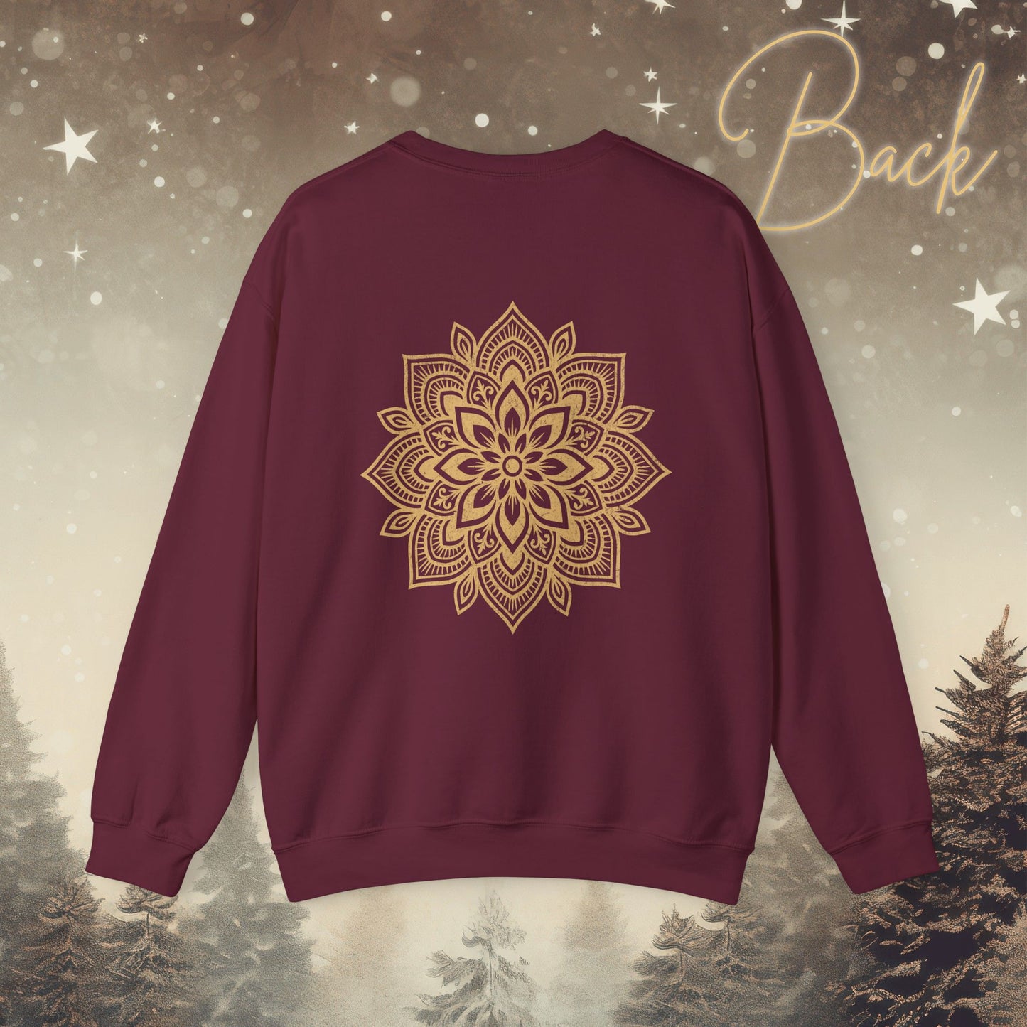 Cozy Breathe Sweater - Mandala Back Print