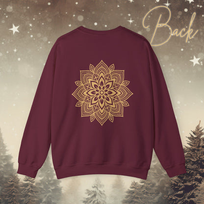 Cozy Breathe Sweater - Mandala Back Print